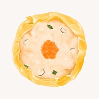 Dim sum, Chinese food illustration