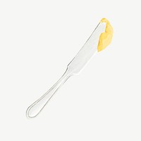 Butter knife, cutlery illustration