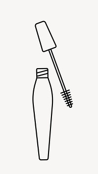 Mascara line art vector