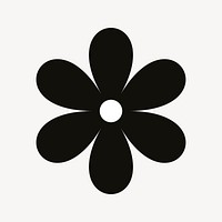 Flower icon, flat graphic vector