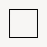 Square, geometric shape vector