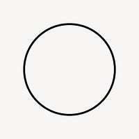 Circle, geometric shape vector