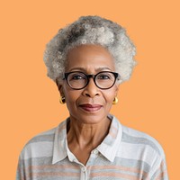 Senior African American woman . AI generated Image by rawpixel.