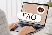 FAQ search screen laptop