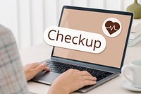 Checkup search screen laptop