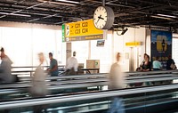 Free Schiphol terminal image, public domain transportation CC0 photo.