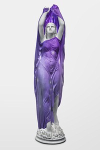 Greek Goddess statue mockup psd