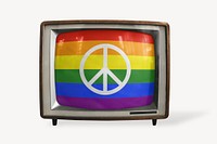 TV LGBTQA+ peace flag