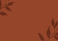 Brown botanical background design