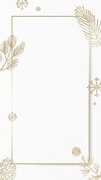 Festive white Christmas iPhone wallpaper background