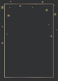 Gold winter frame background design