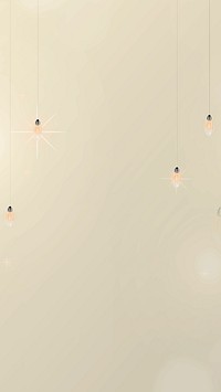 Light bulbs, beige iPhone wallpaper background