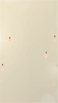 Light bulbs, beige iPhone wallpaper background