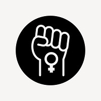 Women empowerment flat icon vector