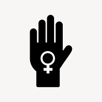 Women empowerment flat icon vector