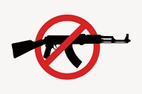 No gun flat icon design