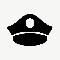 Police hat flat icon psd