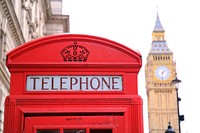 A telephone box near Big Ben. Original public domain image from <a href="https://commons.wikimedia.org/wiki/File:Telephone_box_near_Big_Ben.jpg" target="_blank" rel="noopener noreferrer nofollow">Wikimedia Commons</a>