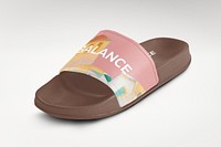 Sandals mockup, Summer fashion psd