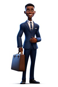 Briefcase cartoon adult suit. AI generated Image by rawpixel.
