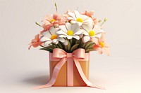 Flower plant daisy wrapping paper. 