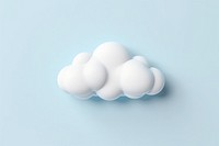 White cloud fluffy circle. AI generated Image by rawpixel.