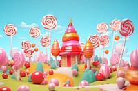 Lollipop dessert cartoon candy. 