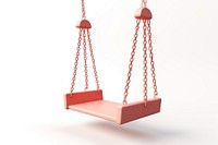 Swing toy white background playground. AI generated Image by rawpixel.