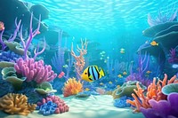 Underwater fish aquarium outdoors. 