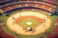Baseball sports baseball field architecture. AI generated Image by rawpixel.