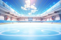 Sports rink ice architecture. 