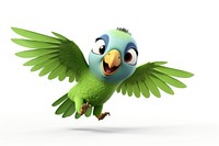 Parakeet cartoon animal parrot. 