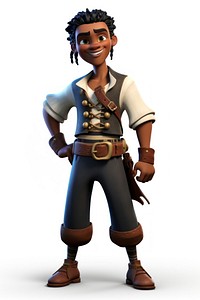 Cartoon pirate adult white background. AI generated Image by rawpixel.