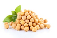 Chickpea food white background ingredient. 