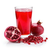 Pomegranate fruit juice drink. 