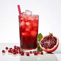 Pomegranate cocktail fruit drink. 