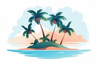 Tropical island outdoors tropics nature. AI generated Image by rawpixel.