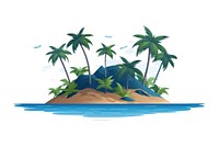 Tropical island outdoors tropics nature. AI generated Image by rawpixel.