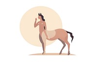 Drawing animal mammal horse. AI generated Image by rawpixel.
