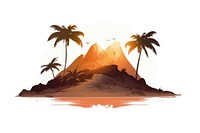 Tropical island mountain nature tranquility. AI generated Image by rawpixel.