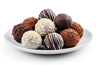 Chocolate plate dessert food. AI generated Image by rawpixel.