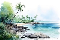 Sea outdoors nature beach. AI generated Image by rawpixel.