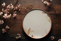 Realistic plate mockup psd