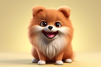 Pomeranian cartoon mammal animal. 