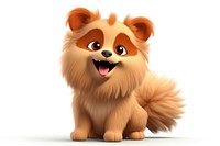 Pomeranian cartoon mammal animal. AI generated Image by rawpixel.