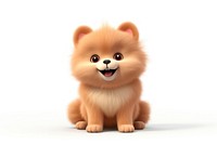 Pomeranian cartoon mammal animal. 