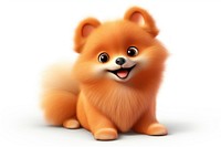 Pomeranian cartoon mammal animal. 