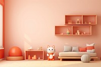 Room architecture furniture building. AI generated Image by rawpixel.