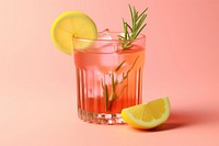 Cocktail drink lemonade rosemary. 