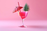 Cocktail drink fruit glass. AI generated Image by rawpixel.